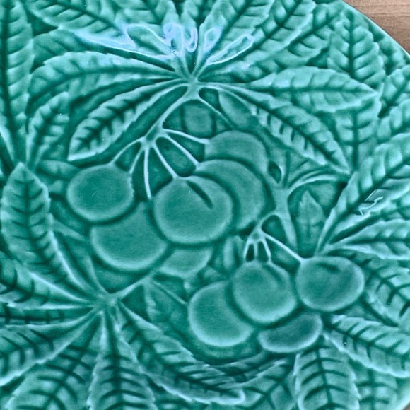 Bordallo Pinheiro 7.5” Salad Green Plate Made in Portugal - Picture 3 of 6